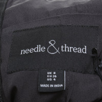 Needle & Thread Abito con ricami floreali
