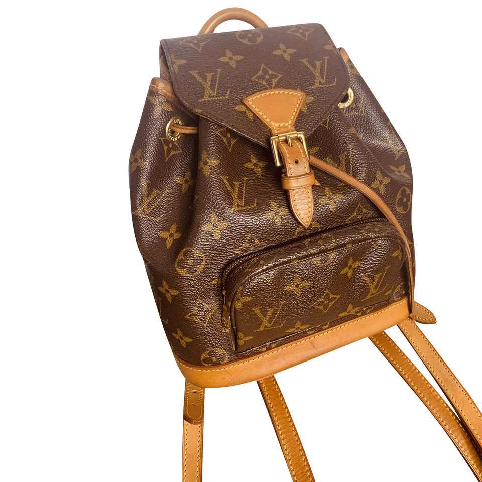Louis Vuitton Montsouris Backpack PM21 aus Canvas in Braun