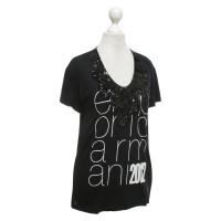 Armani Top in zwart / wit