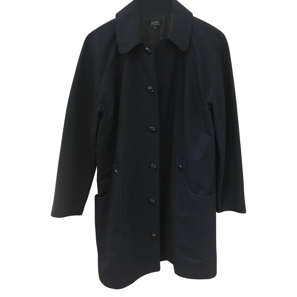 A.P.C. Jacket/Coat Cotton in Blue