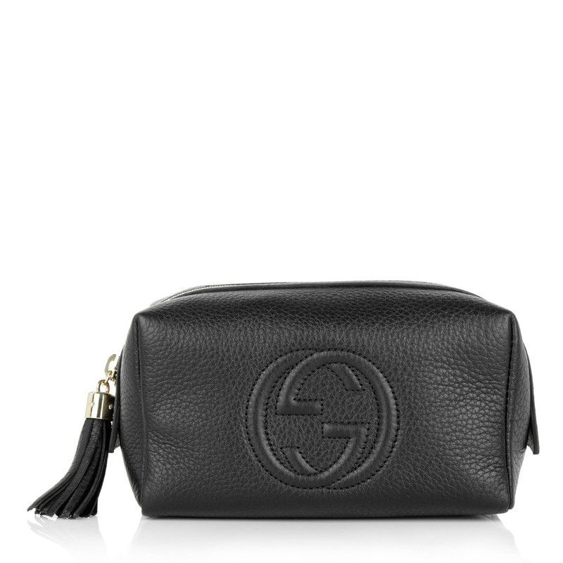 Gucci Leather cosmetic bag