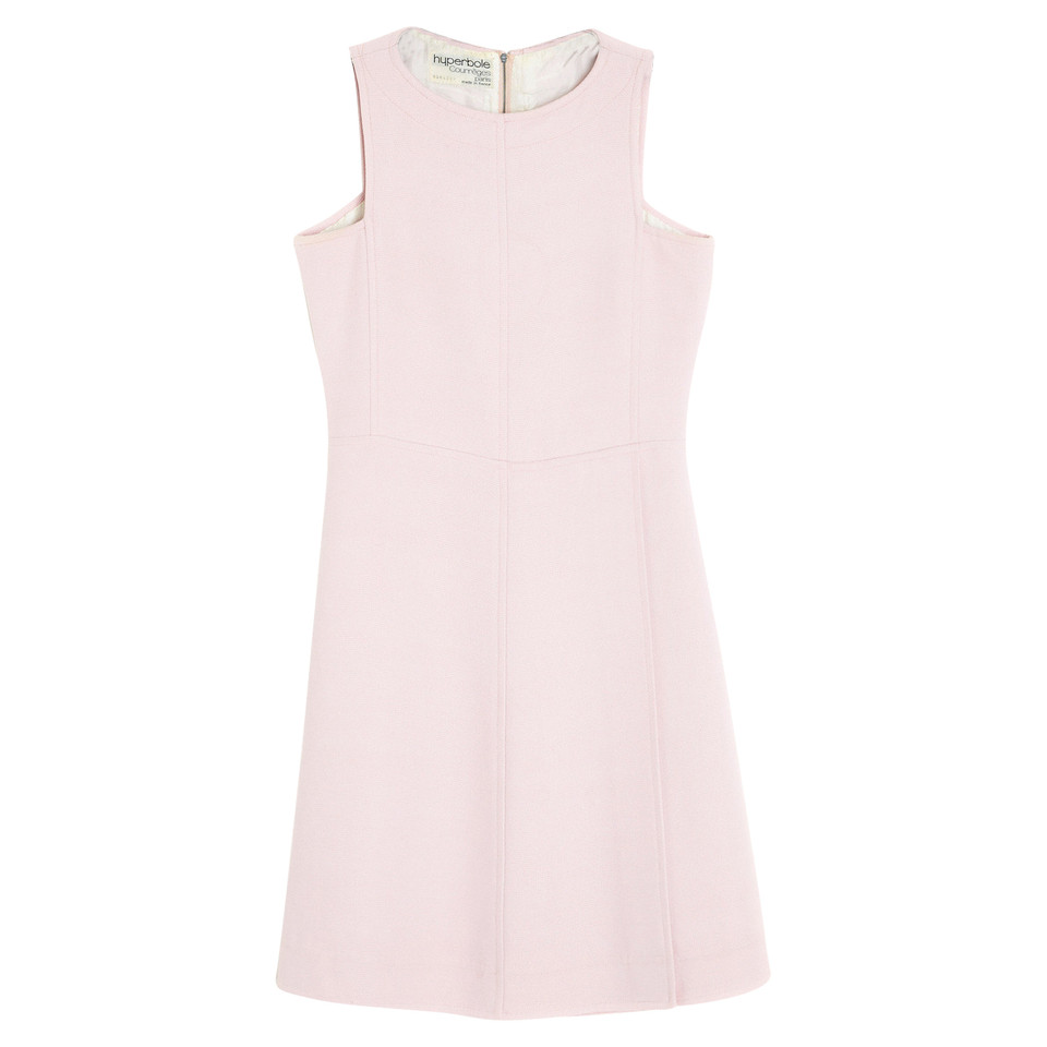 Courrèges Kleid aus Wolle in Rosa / Pink