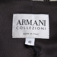 Armani Collezioni Blazer en laine avec un motif en zig-zag
