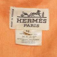 Hermès Blazer di lino arancio