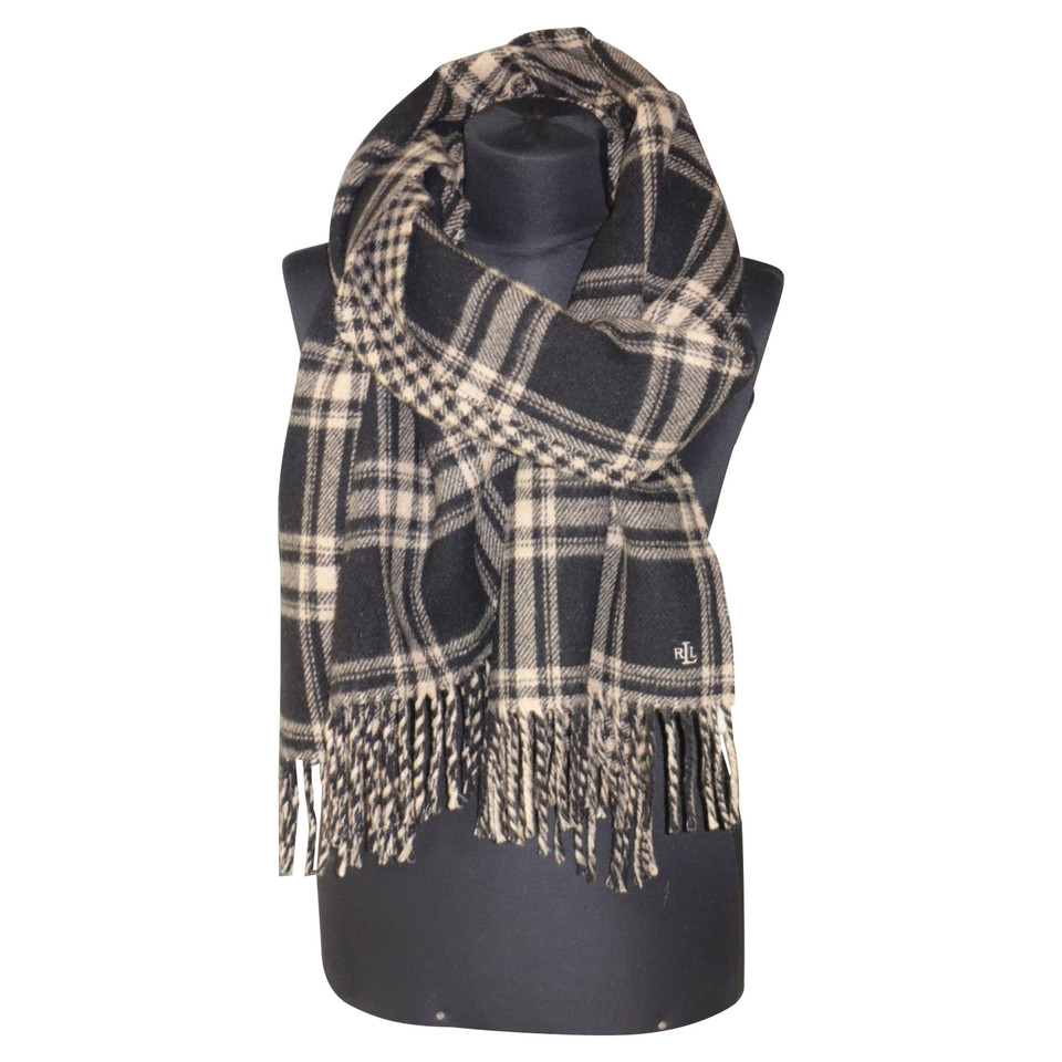 Ralph Lauren Wool scarf with check pattern
