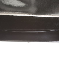 Saint Laurent Kate clutch in patent leather in black