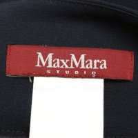 Max Mara gonna a pieghe in blu scuro