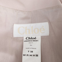 Chloé Jacke/Mantel aus Leder in Nude
