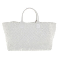 Bottega Veneta "Cabat Bag" in bianco