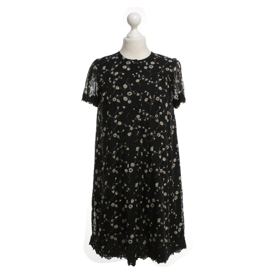 Anna Sui Blusenkleid mit floralem Muster 
