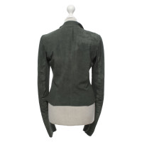 Rick Owens Giacca/Cappotto in Pelle in Verde