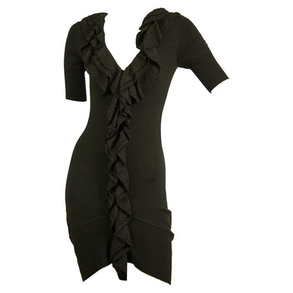 Karen Millen Kleid aus Wolle in Schwarz