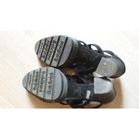 Baldinini Sandalen aus Leder in Schwarz