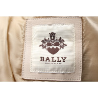 Bally Giacca/Cappotto in Pelle in Crema