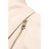 Bally Jacket/Coat Leather in Cream