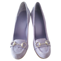 Gucci Chaussures compensées en Cuir en Violet