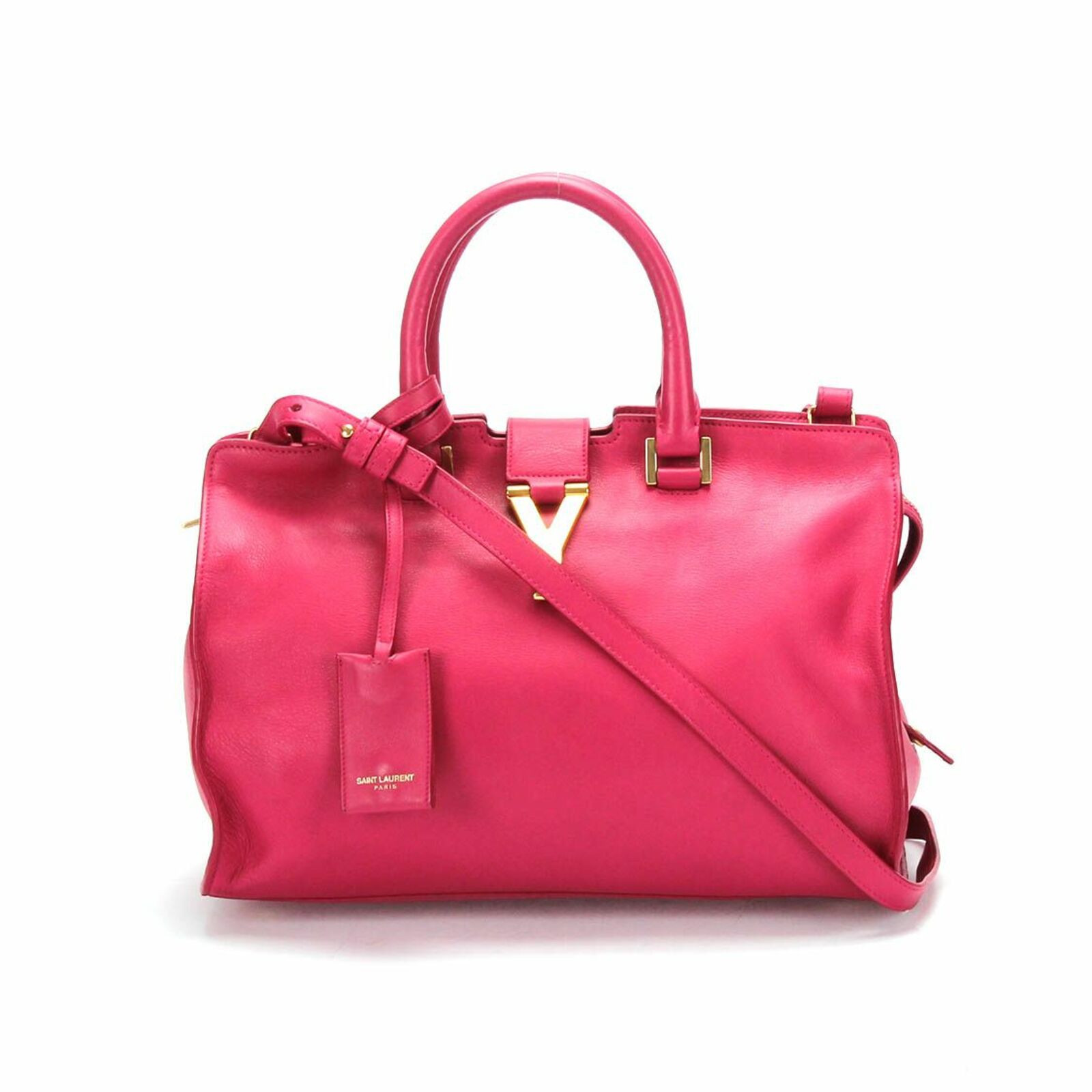 Yves Saint Laurent Tote bag Leather in Pink - Acheter Yves Saint Laurent  Tote bag Leather in Pink d'occasion pour 919€ (6808181)