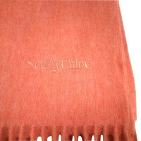 Chloé Schal/Tuch aus Wolle in Orange