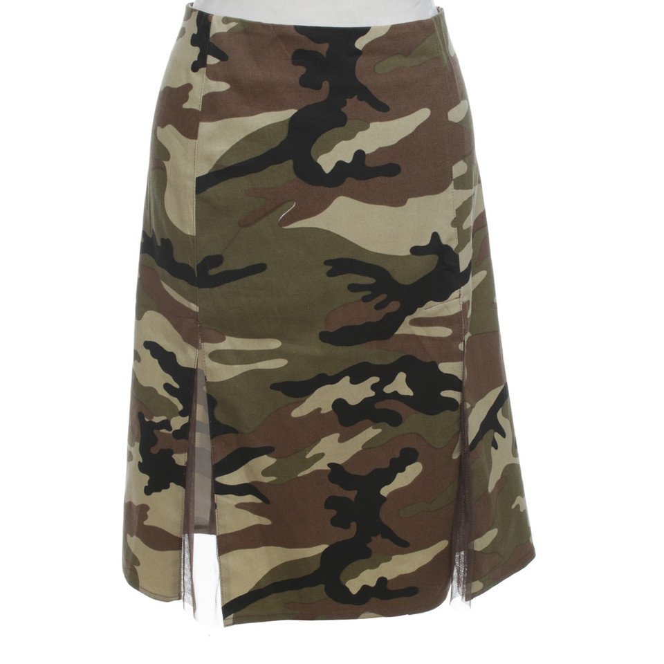 Pinko skirt with camouflage pattern