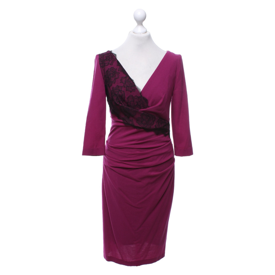 Talbot Runhof Dress in Fuchsia