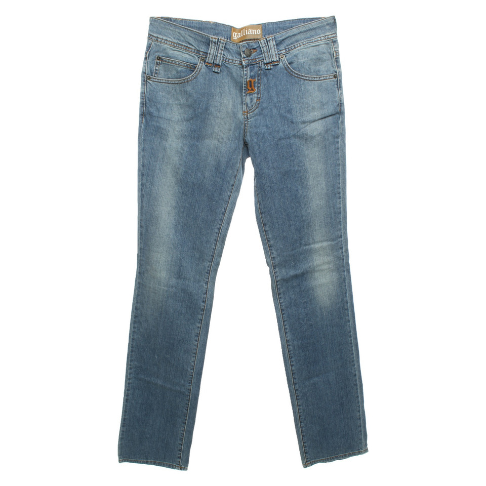 John Galliano Jeans aus Baumwolle in Blau