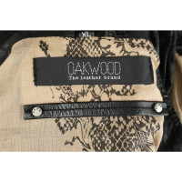 Oakwood Giacca/Cappotto in Pelle in Nero