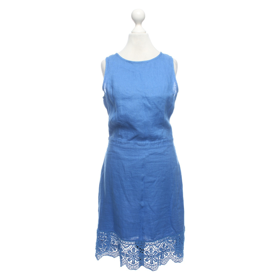 120% Lino Dress Linen in Blue