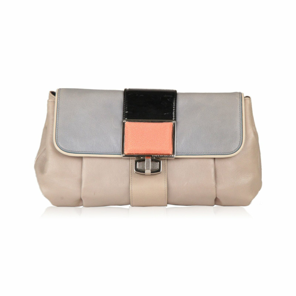 Balenciaga Clutch Leer in Grijs