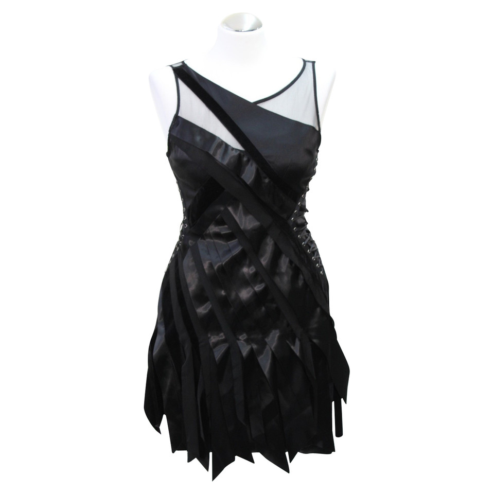 Karen Millen zijden jurk in zwart