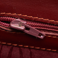 Cartier Umhängetasche aus Leder in Rot