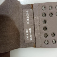 Post & Co Gürtel aus Leder in Grau