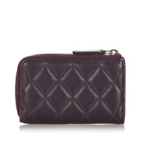 Chanel Accessoire aus Leder in Violett