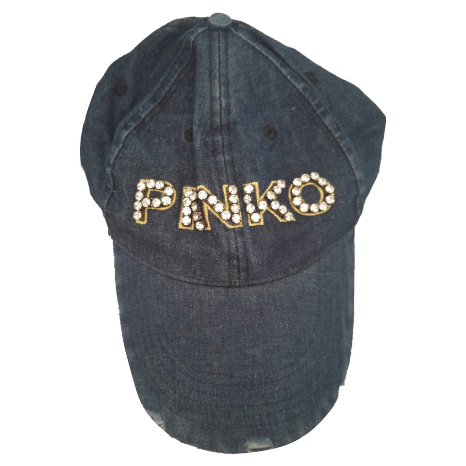 Pinko Hut/Mütze aus Jeansstoff in Blau