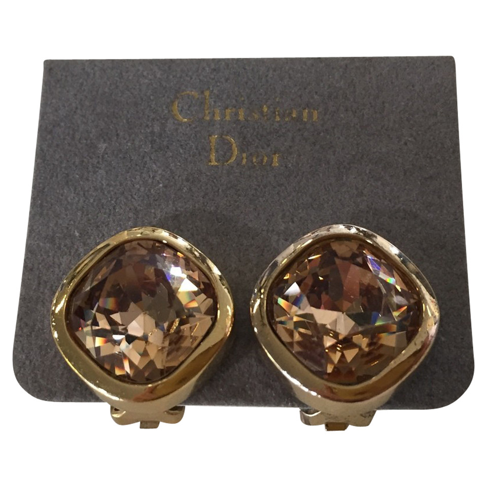 Christian Dior Ear clips with gemstone