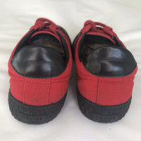 Céline Trainers Canvas in Red