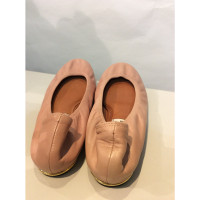 Lanvin Slipper/Ballerinas aus Leder in Rosa / Pink