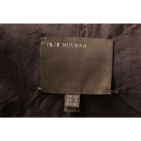 Muubaa Jacke/Mantel aus Leder in Taupe