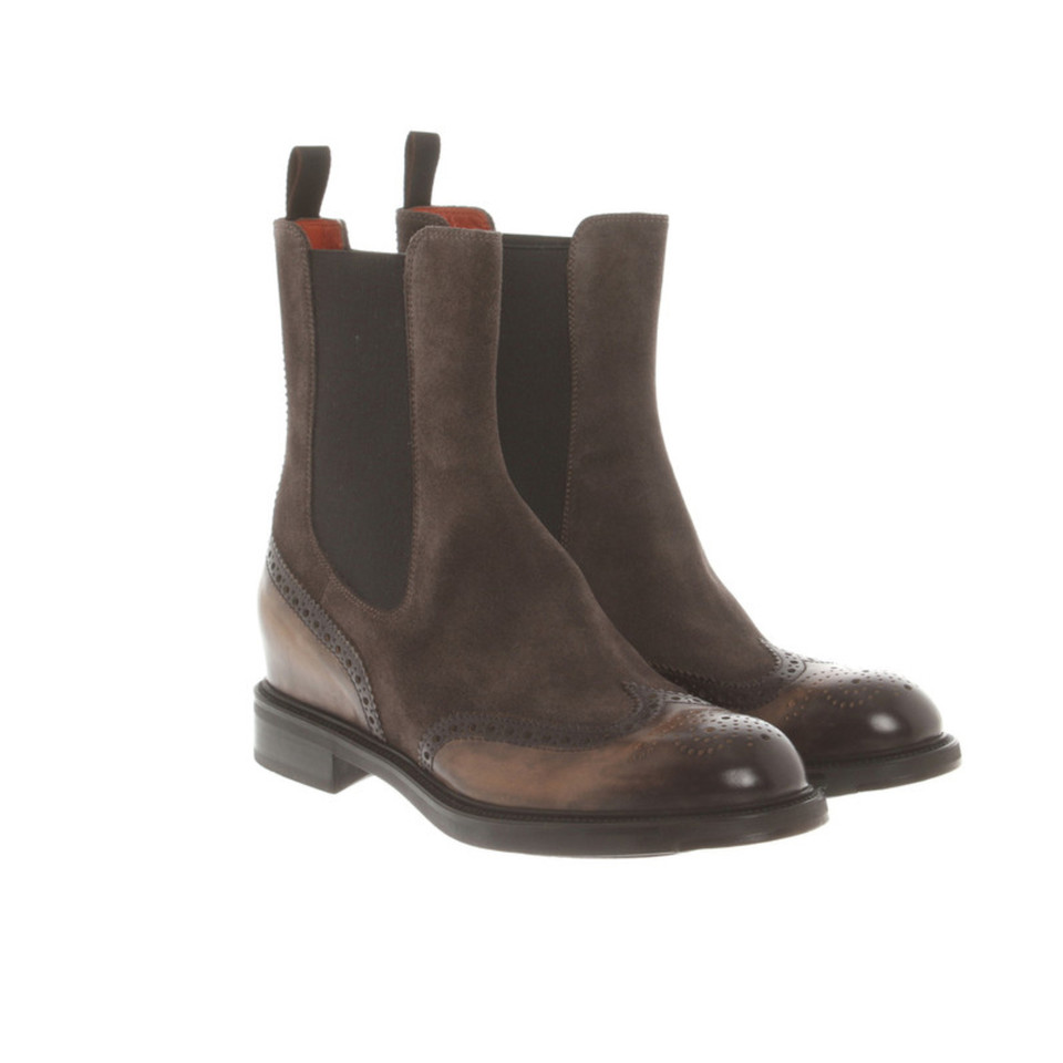 Santoni Ankle boots Leather in Brown