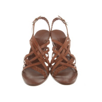 Veronique Branquinho Sandals Leather in Brown