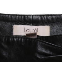 Laurèl Leren broek in zwart