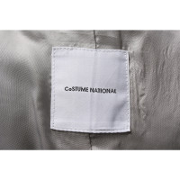 Costume National Jacke/Mantel aus Ramie in Grau