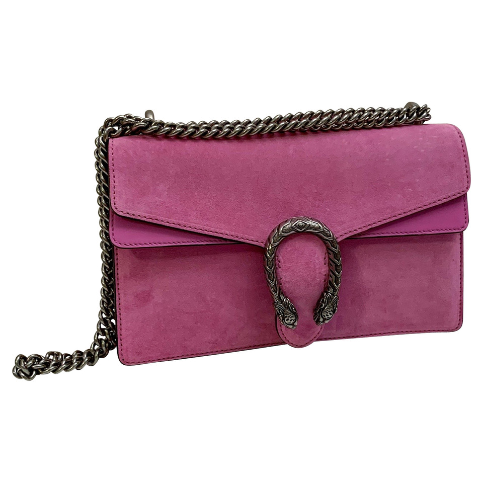 Gucci Dionysus en Daim en Rose/pink