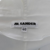 Jil Sander camicetta bianca con ruches indicato