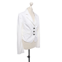 Mangano Jacke/Mantel aus Baumwolle in Weiß