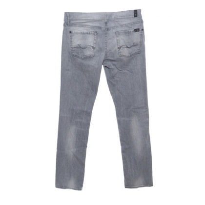 7 For All Mankind Jeans Katoen in Grijs