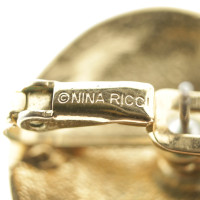 Nina Ricci Ohrclips mit Emaille