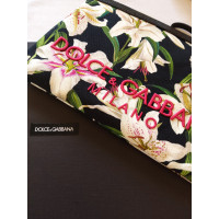 Dolce & Gabbana Clutch aus Canvas in Schwarz