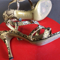 Dolce & Gabbana Sandalen aus Leder in Beige