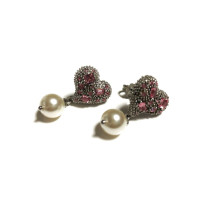 Miu Miu Earring Pearls in Silvery