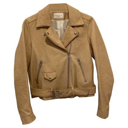 Sandro Jacket/Coat Leather in Nude